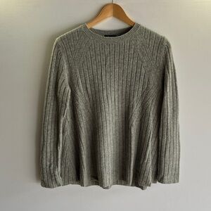 Theory Men's Ribbed Crewneck Sweater - Gray